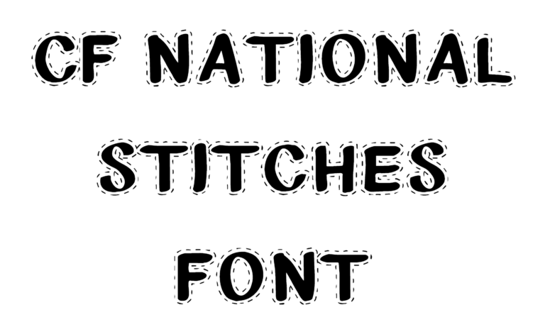 CF National Stitches Font Download