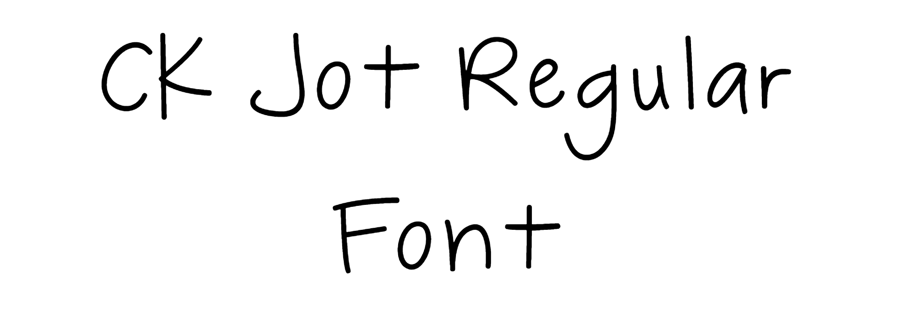 CK Jot Regular Font Download