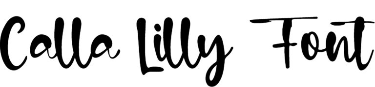 Calla Lilly Font Download