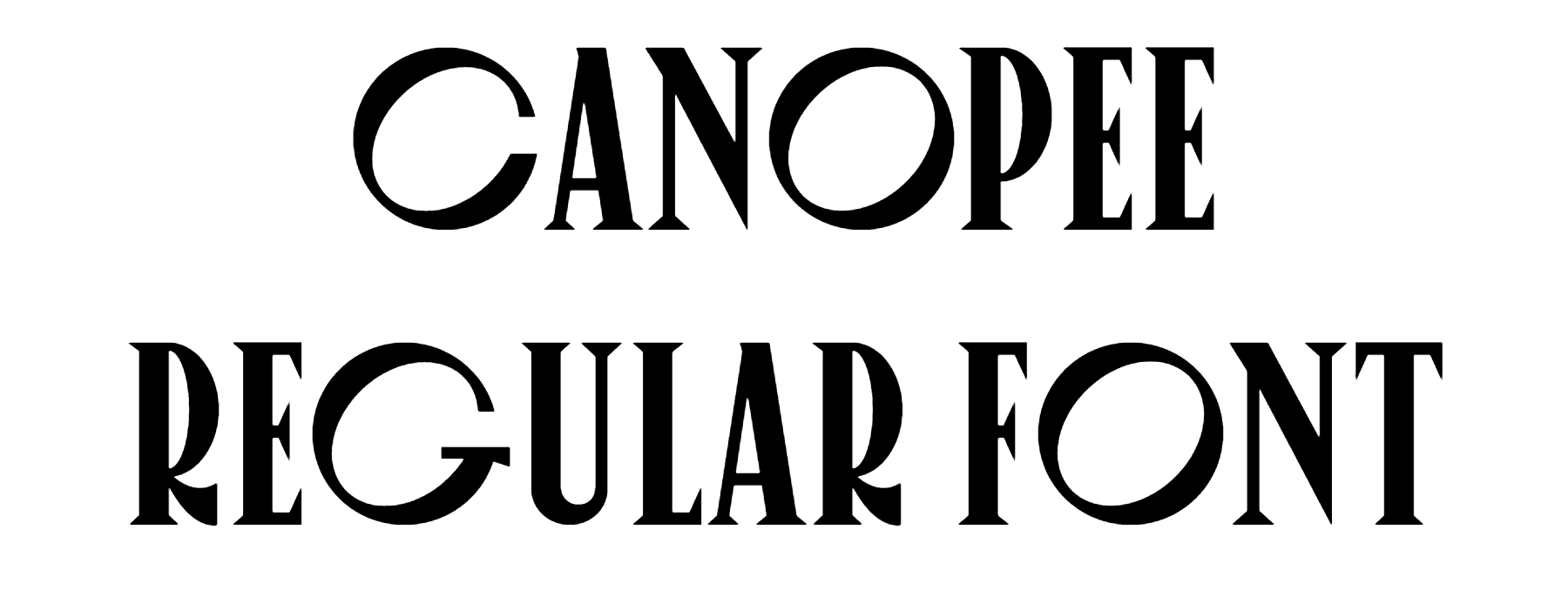 Canopee Regular Font Download