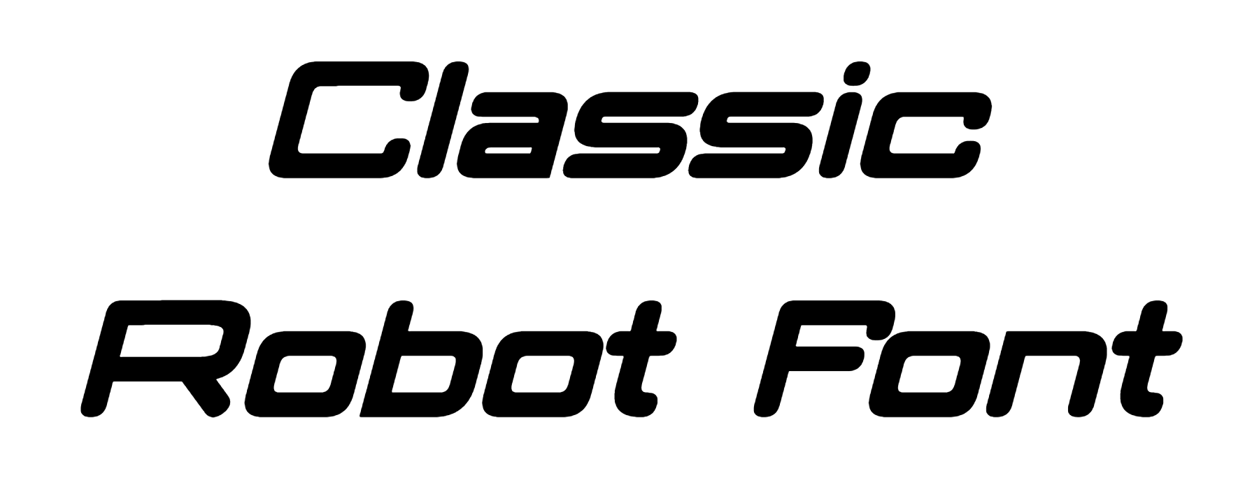 Classic Robot Font Download