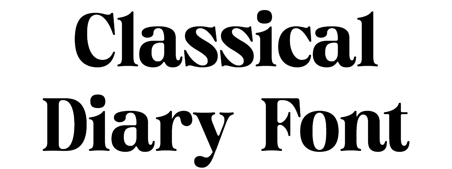 Classical Diary Font Download