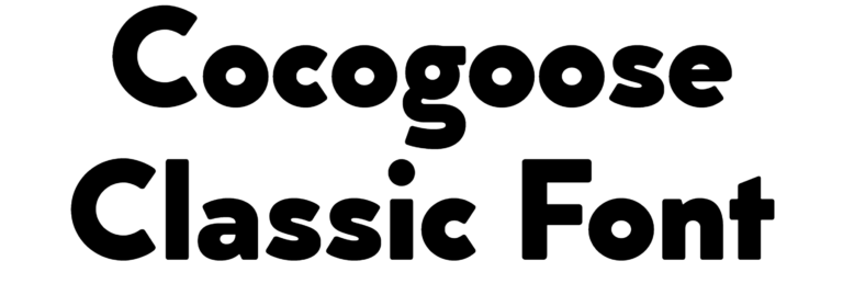 Cocogoose Classic Font Download