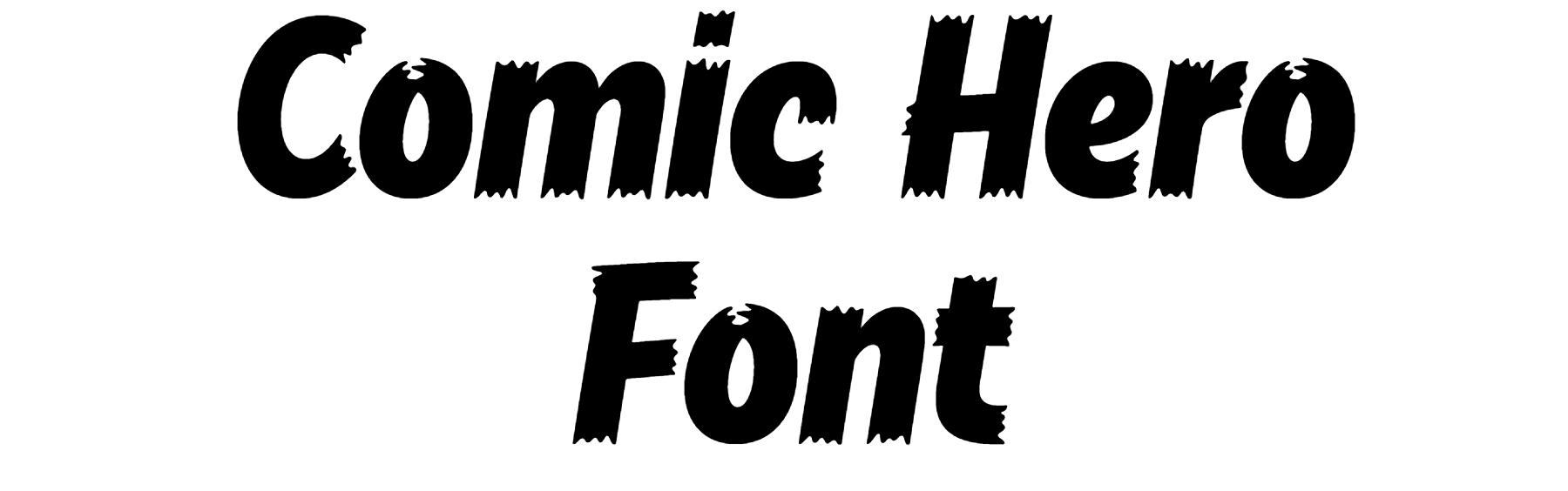 Comic Hero Font Download