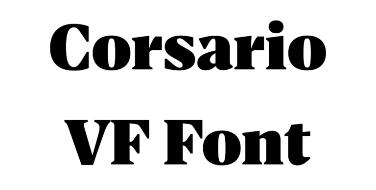 Corsario Font Download, #Corsario VF
