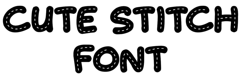 Cute Stitch Font Download