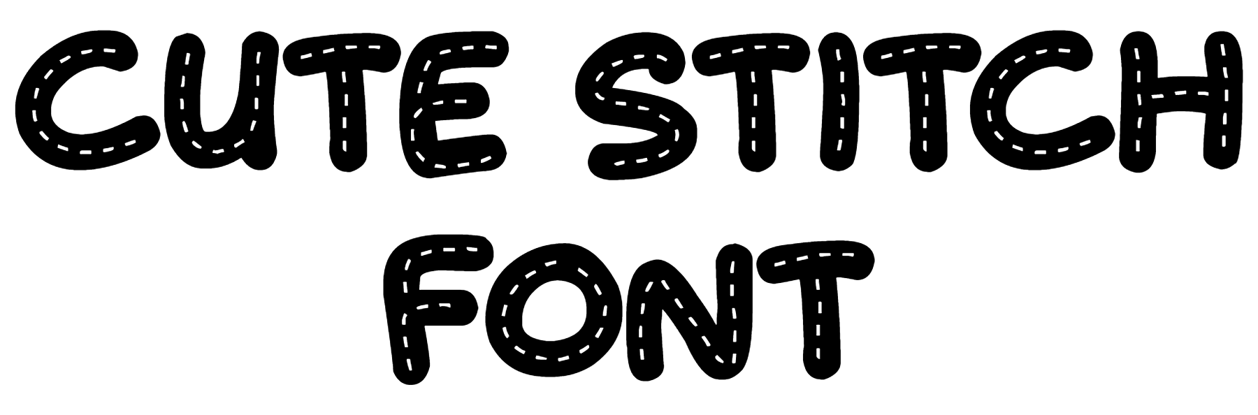 Cute Stitch Font Download