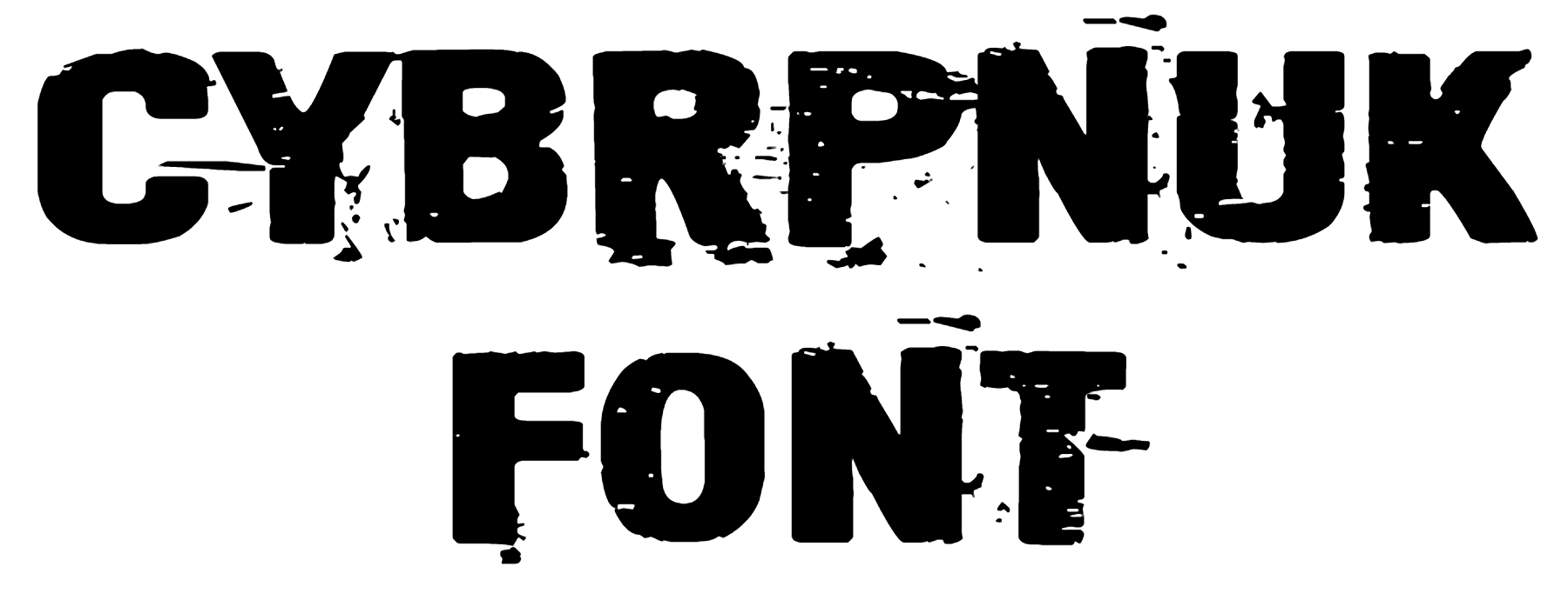 Cybrpnuk Font Download, Cybr pnuk