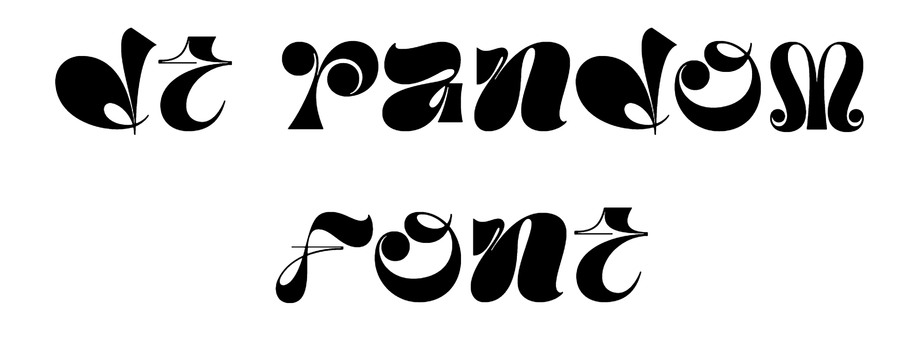 Dt Random Font Download, #DT Random Display