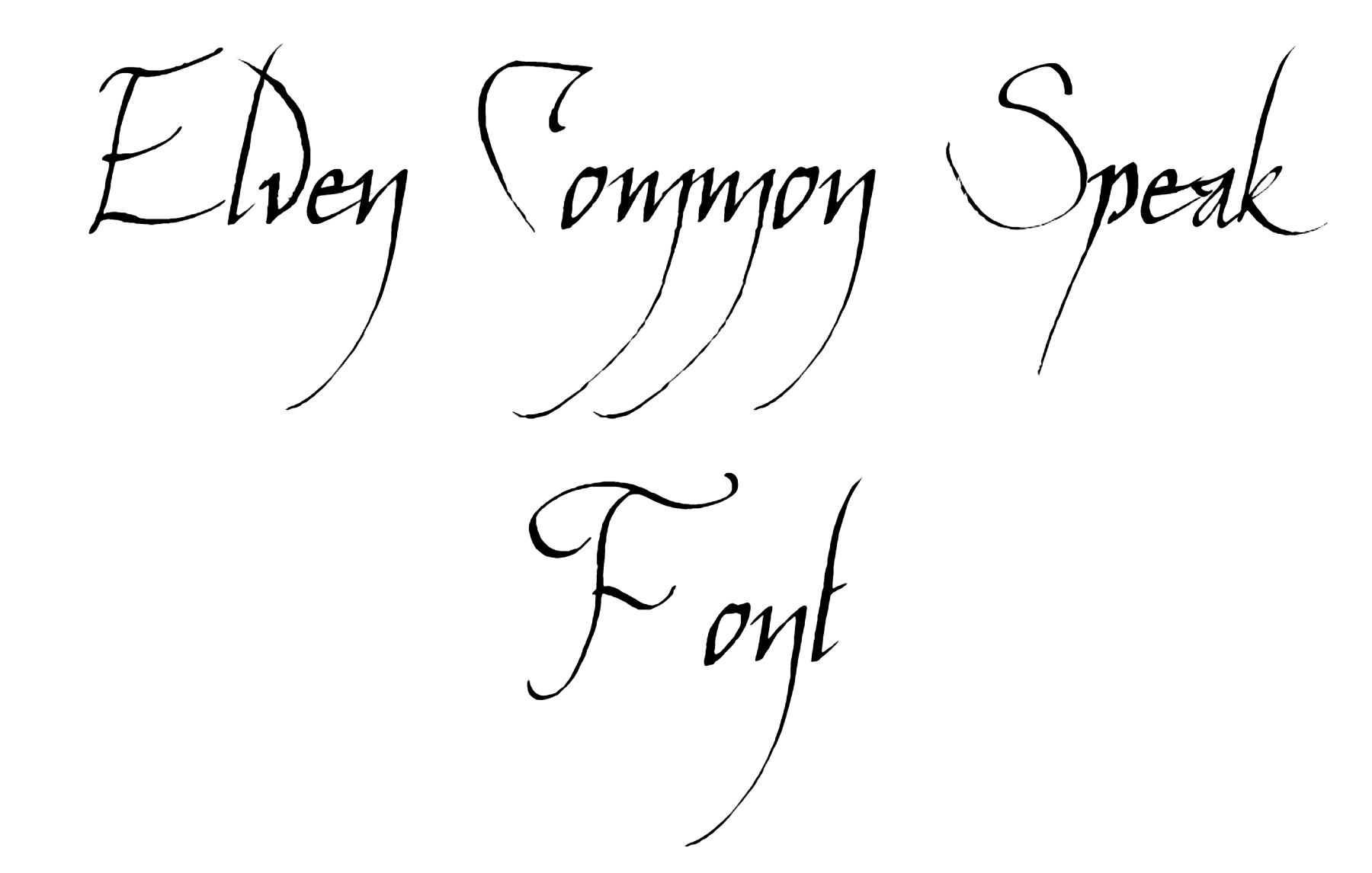 Elven Common Speak Font Download
