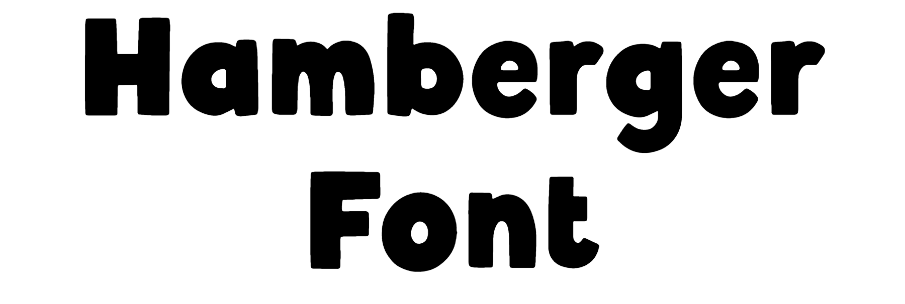 Hamberger Font Download