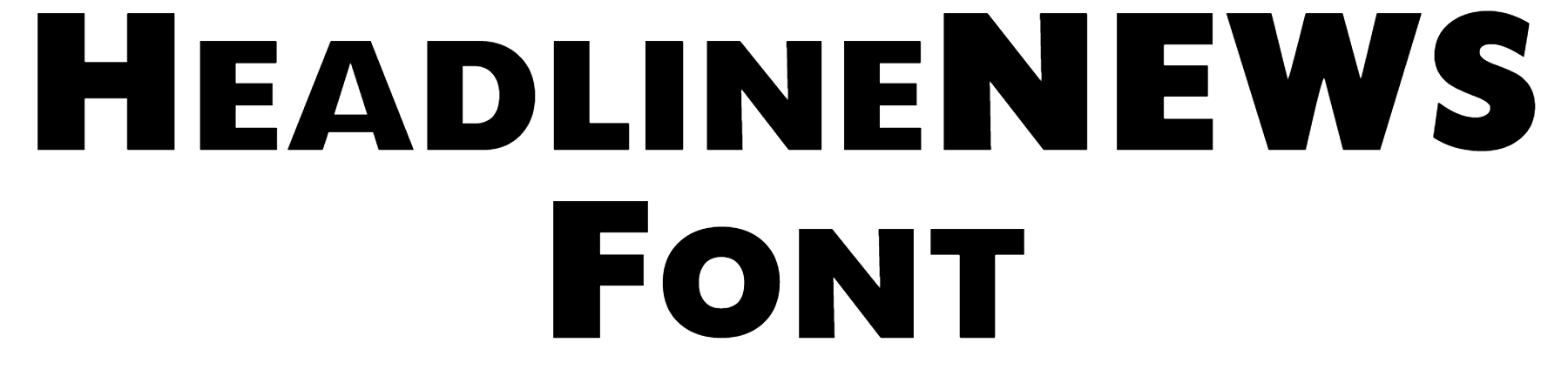 HeadlineNEWS Font Download, Headline NEWS