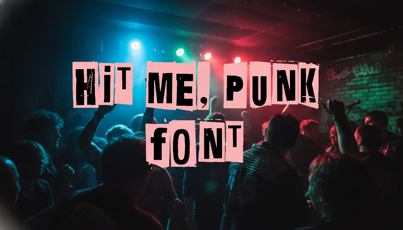 Hit ME, Punk Font