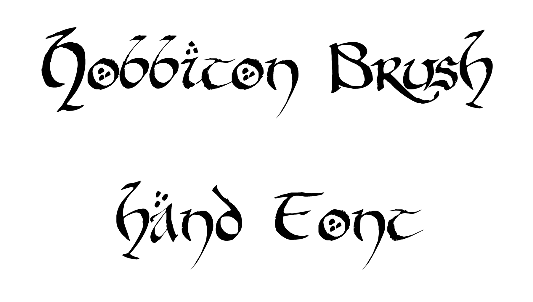 Hobbiton Brush hand Font Download