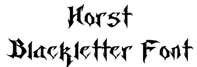 Horst Blackletter Font Download