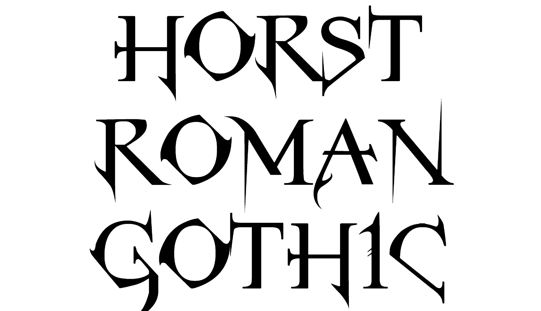 Horst Roman Font Download, #Horst Roman Gothic