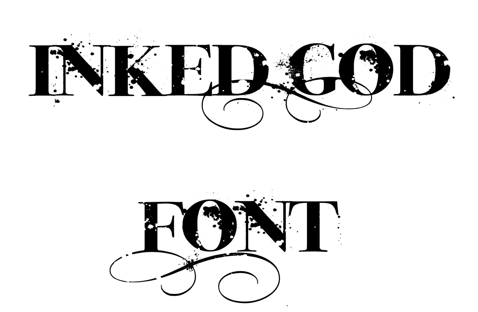 Inked God Font | DafontStyle