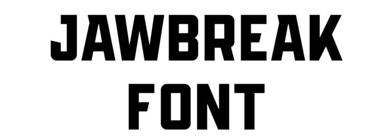 Jawbreak Font Download