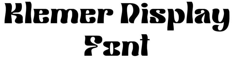 Klemer Display Font Download