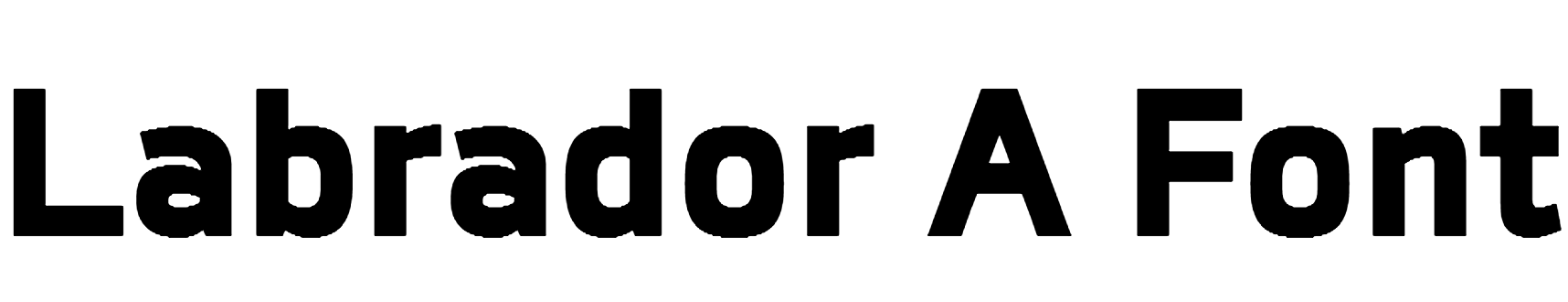 Labrador A Font Download