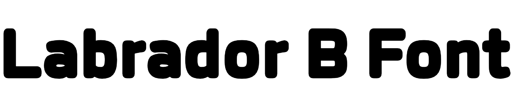 Labrador B Font Download