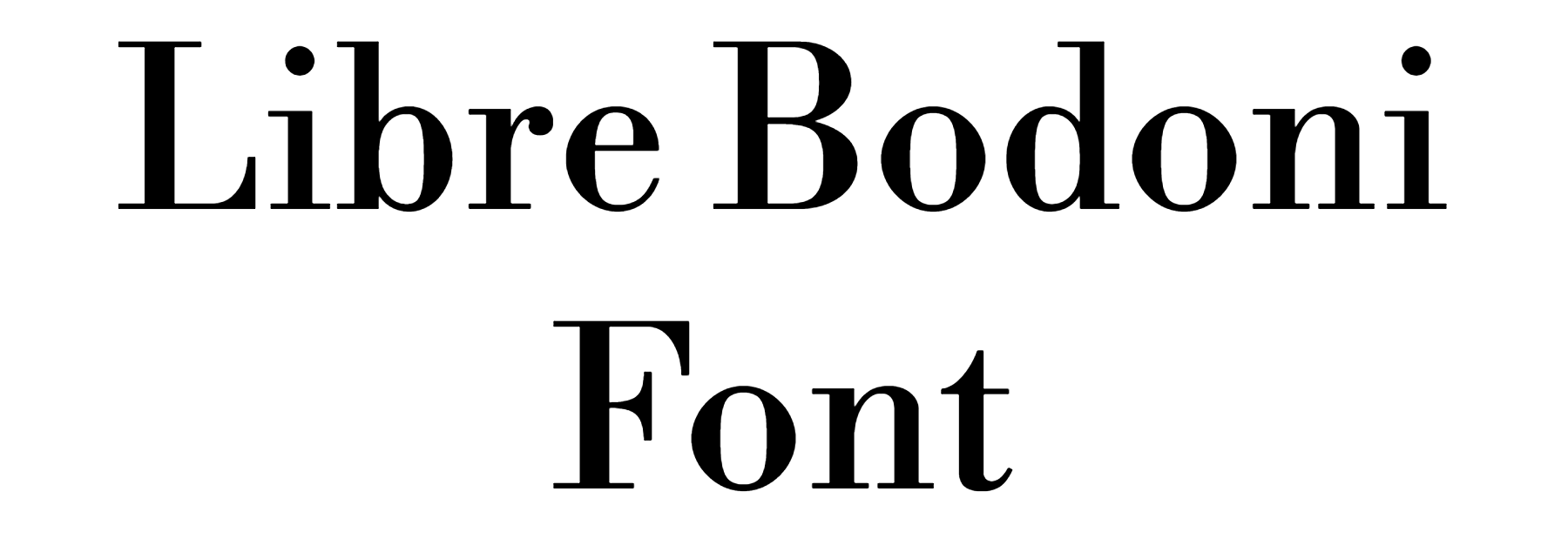 Libre Bodoni Font Download