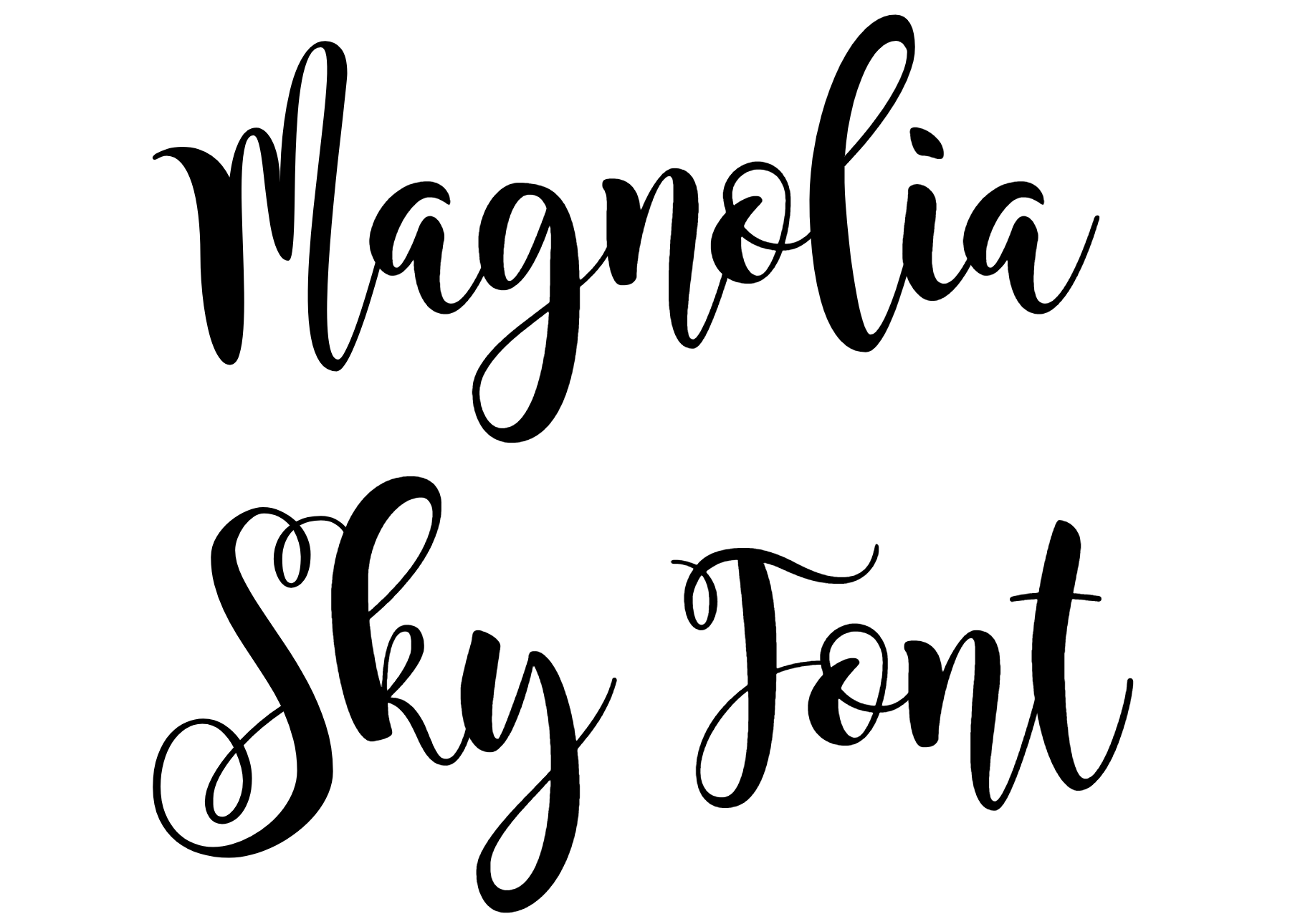Magnolia Sky Font Download