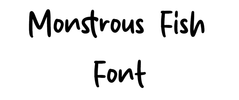 Monstrous Fish Font Download