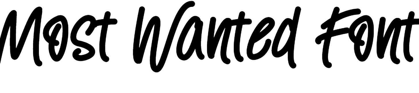 Most Wanted Font Download
