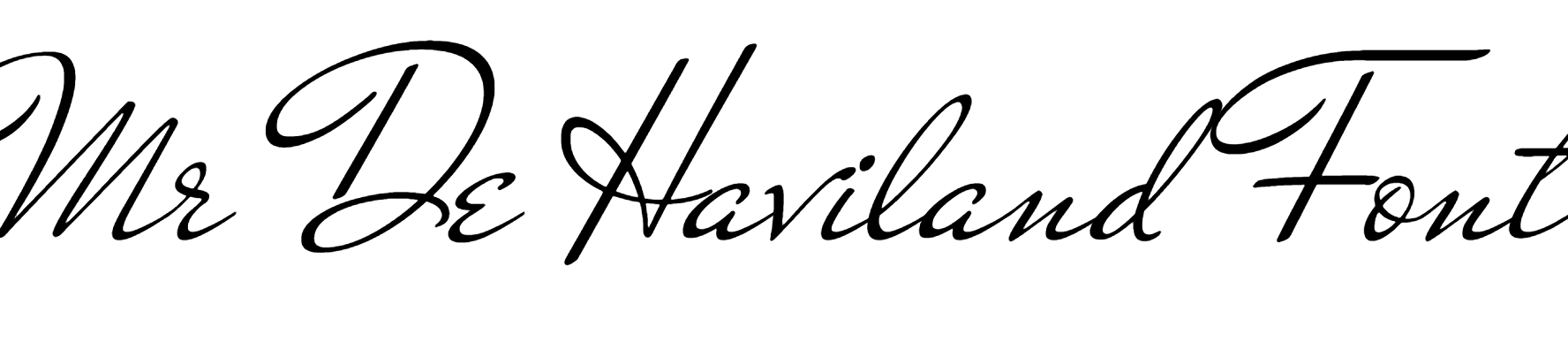 Mr De Haviland Font Download