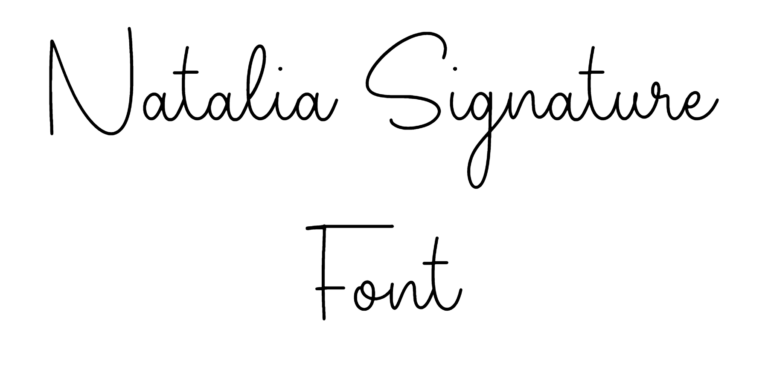 Natalia Signature Font Download