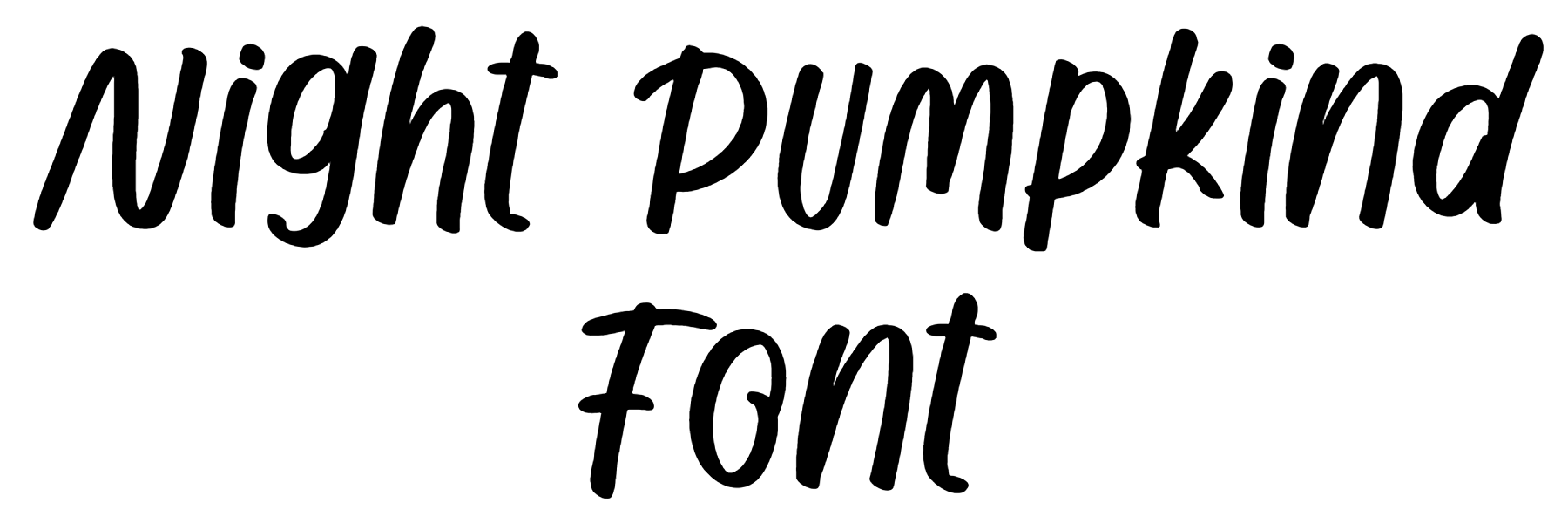 Night Pumpkind Font Download