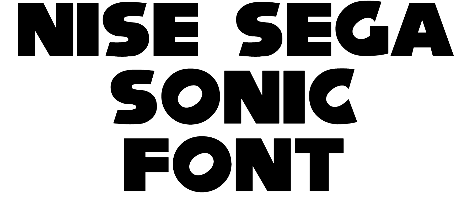 Nise Sega Sonic Font Download