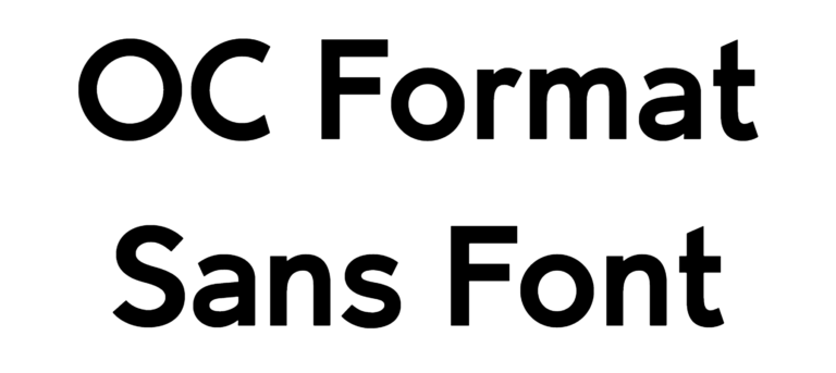 OC Format Sans Font Download