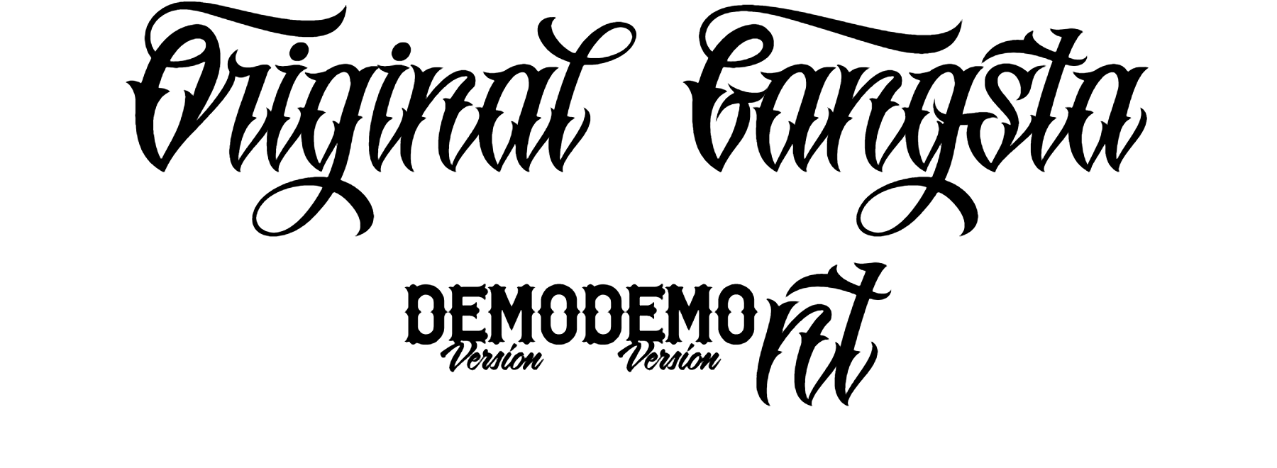 Original Gangsta Font Download