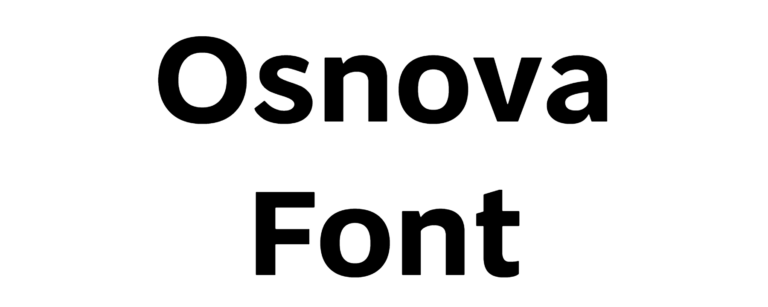 Osnova Font Download