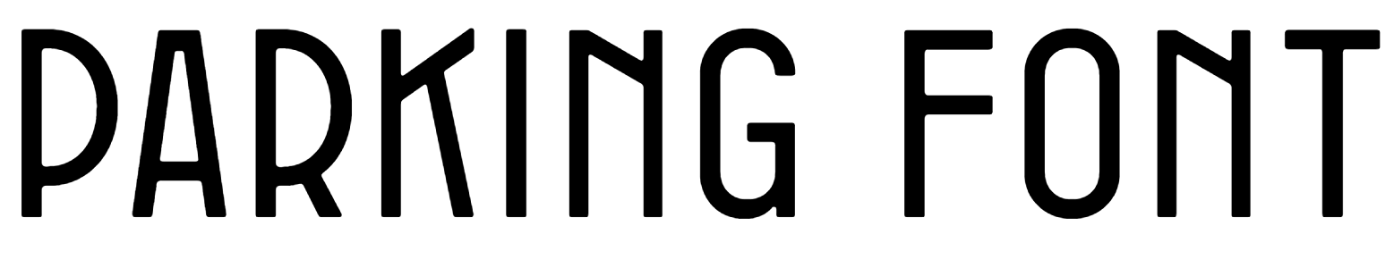 Parking Font Download, Parking Sans