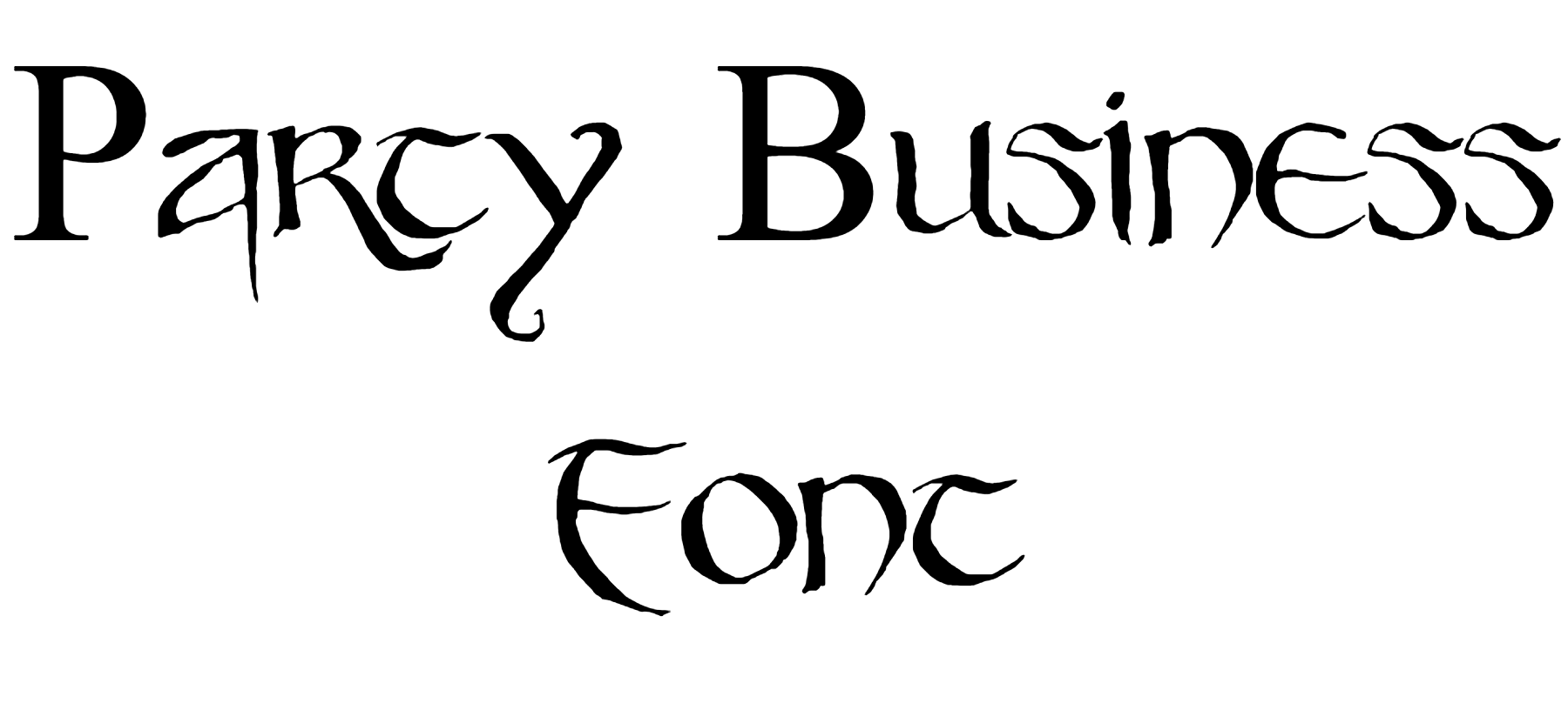 Party Business Font Download
