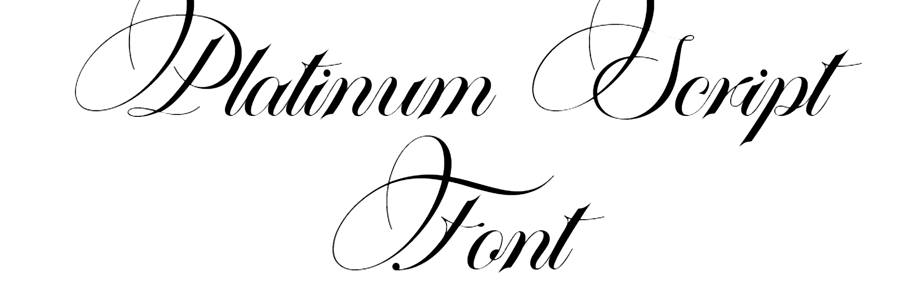 Platinum Script Font Download