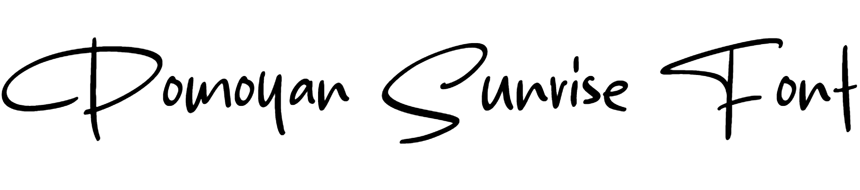 Pomoyan Sunrise Font Download