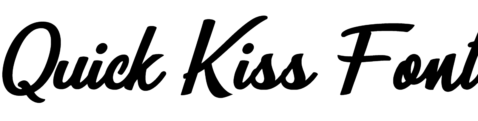 Quick Kiss Font Download
