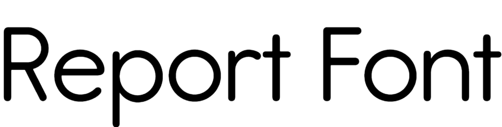 Report Font | DafontStyle
