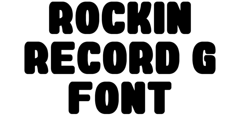 Rockin Record G Font Download