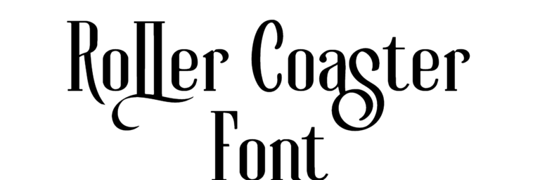 Roller Coaster Font Download, #Roller Coaster Serif, #RollerCoaster