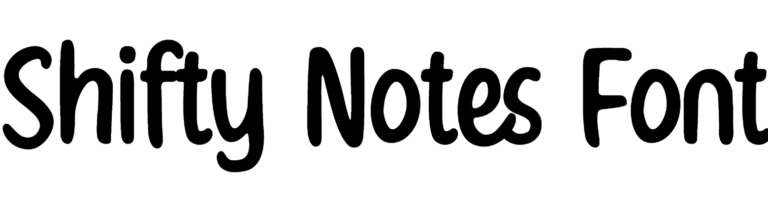 Shifty Notes Font Download, #Modern canva