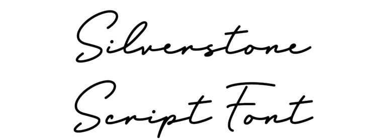 Silverstone Script Font Download, #Silver Stone #Silverstone Rough #Silver Stone signature