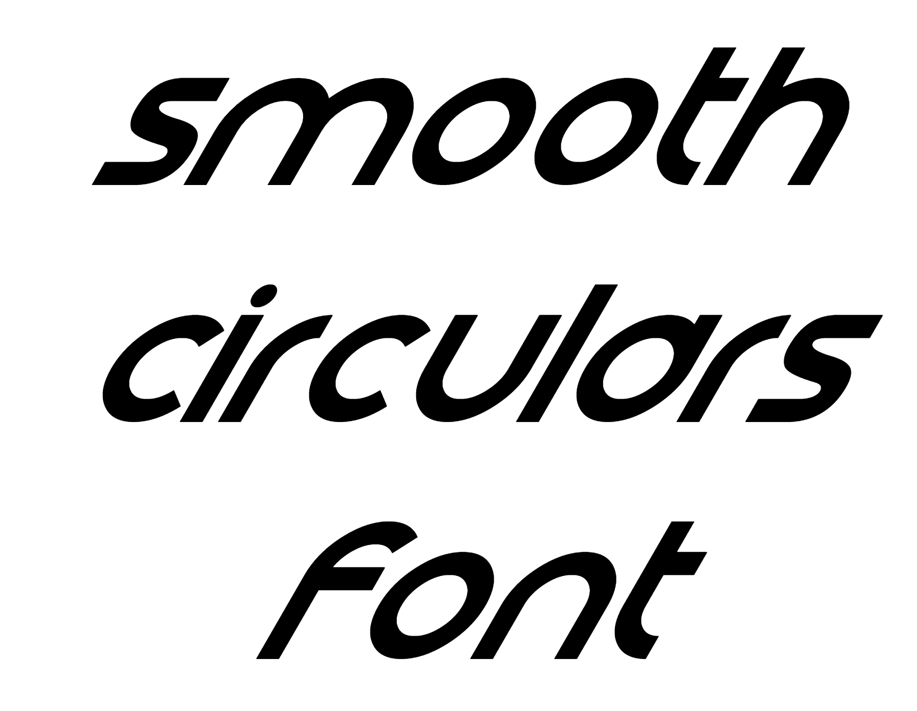 Smooth Circulars Font free Download