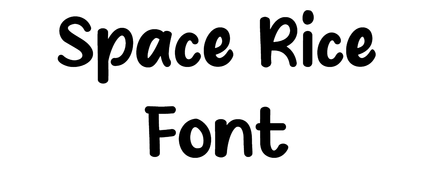 Space Rice Font Download