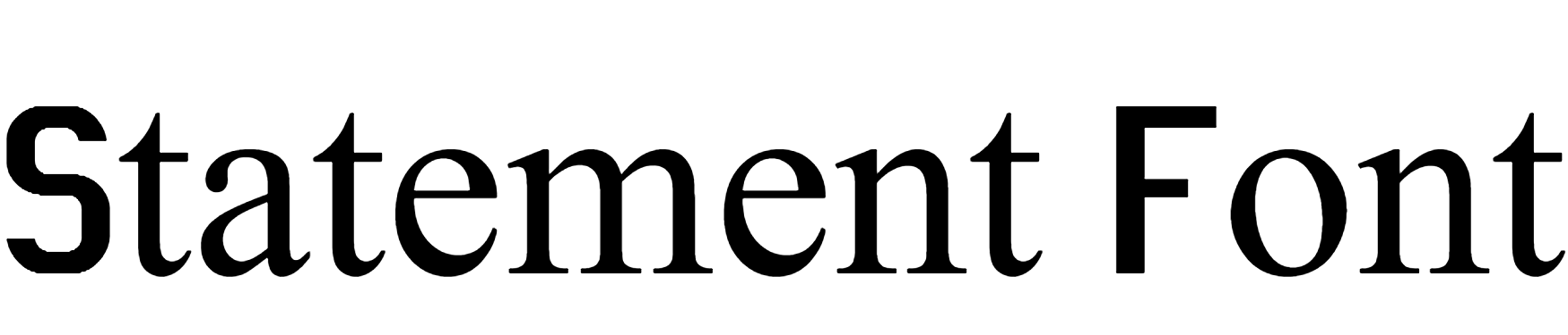 Statement Font Download