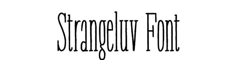 Strangeluv Font Download